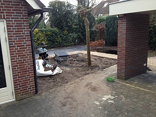 Voor- en achtertuin Hoekwoning